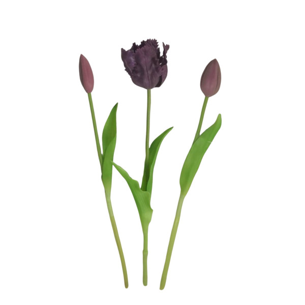 Mensa Home Sztuczny tulipan ciemnofioletowy (1szt. mix) 1036940