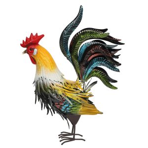 Metalowa figurka ogrodowa kogut, 40 cm 676442 Metalowa figurka ogrodowa kogut, 40 cm 676442