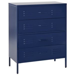 Metalowa komoda szafka ciemnnoniebieska 710939 Metalowa komoda szafka ciemnnoniebieska 710939