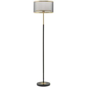 Metalowa lampa podłogowa, czarna, 153 cm 647321 Metalowa lampa podłogowa, czarna, 153 cm 647321
