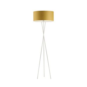 Metalowa lampa trójnożna PARYŻ do sypialni Srebrny/ Musztardowy 900145 Metalowa lampa trójnożna PARYŻ do sypialni Srebrny/ Musztardowy 900145