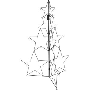 Metalowa ozdoba w kształcie choinki, 110 cm 358939