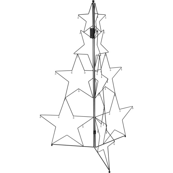 Metalowa ozdoba w kształcie choinki, 110 cm 358939