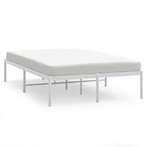 Metalowa rama łóżka biała 120×200 cm 458400 Metalowa rama łóżka biała 120×200 cm 458400