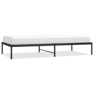 Metalowa rama łóżka czarna 100×200 cm 458588 Metalowa rama łóżka czarna 100×200 cm 458588