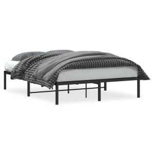 Metalowa rama łóżka czarna 140×190 cm 459271 Metalowa rama łóżka czarna 140×190 cm 459271