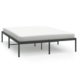 Metalowa rama łóżka czarna 160×200 cm 458721 Metalowa rama łóżka czarna 160×200 cm 458721