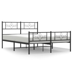 Metalowa rama łóżka z wezgłowiem i zanóżkiem 140x200cm 432849 Metalowa rama łóżka z wezgłowiem i zanóżkiem 140x200cm 432849