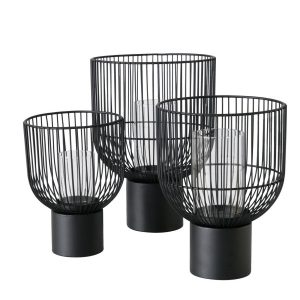 Metalowe świeczniki CANDY, 3 sztuki 224312