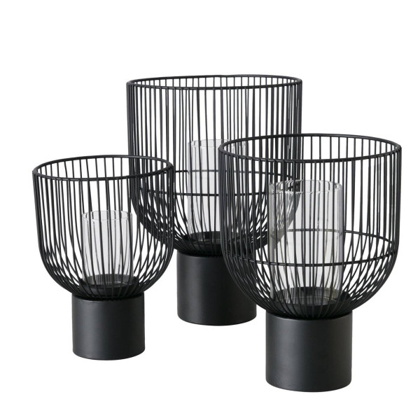Metalowe świeczniki CANDY, 3 sztuki 224312