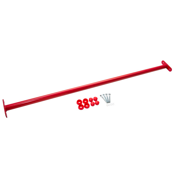 Metalowy drążek na plac zabaw 125 cm czerwony 661904