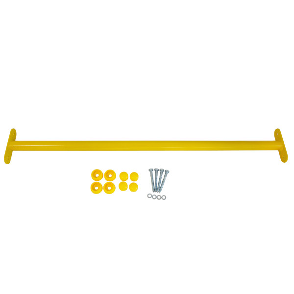 Metalowy drążek na plac zabaw 90 cm żółty 635472