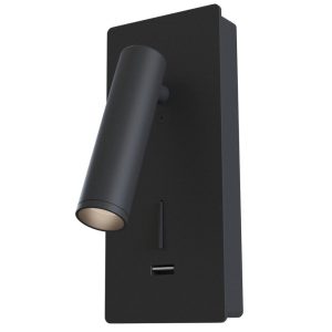 Metalowy kinkiet Mirax C041WL-L3B3K LED 3W tuba czarna 187372 Metalowy kinkiet Mirax C041WL-L3B3K LED 3W tuba czarna 187372