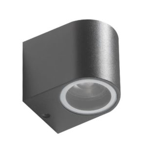 Metalowy kinkiet ogrodowy Rimini metalowa tuba szara 232697 Metalowy kinkiet ogrodowy Rimini metalowa tuba szara 232697