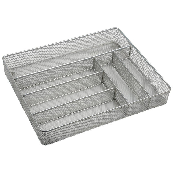 Metalowy organizer do szuflady na sztućce 6 przegródek loft industrialny 1043687