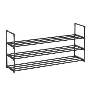 Metalowy regał na buty z 3 półkami 116x55x30 cm 994437