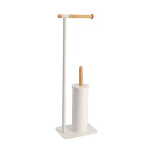 Metalowy stojak na papier toaletowy z szczotką wc MAT, 69,5 x 22 x 16 cm 431271 Metalowy stojak na papier toaletowy z szczotką wc MAT, 69,5 x 22 x 16 cm 431271