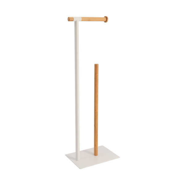 Metalowy stojak na papier toaletowy z zapasem MAT, 69,5 x 22 x 16 cm 669273