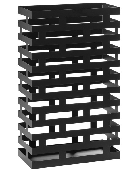 Metalowy stojak na parasole czarny 712108