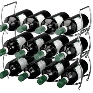 Metalowy stojak na wino – 3 sztuki w komplecie 80179 Metalowy stojak na wino – 3 sztuki w komplecie 80179