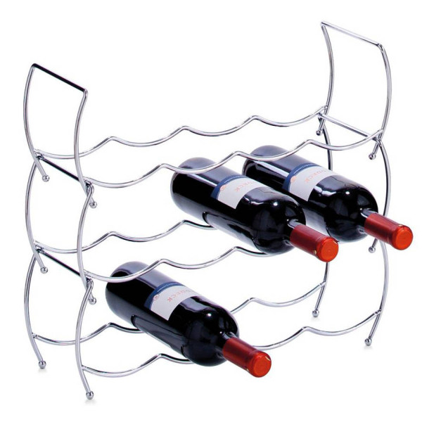 Metalowy stojak na wino - 3 sztuki w komplecie, ZELLER 80200