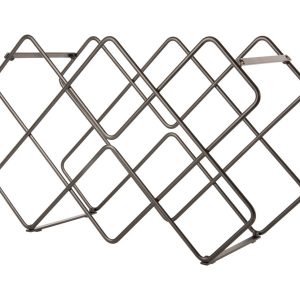 Metalowy stojak na wino DIAMONDS, 40,5 x 27,5 x 15,5 cm 447840 Metalowy stojak na wino DIAMONDS, 40,5 x 27,5 x 15,5 cm 447840