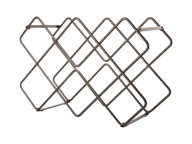 Metalowy stojak na wino DIAMONDS, 40,5 x 27,5 x 15,5 cm 447840