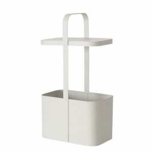 Metalowy stolik pomocniczy z gazetnikiem SELENA, wys. 65 cm 438830 Metalowy stolik pomocniczy z gazetnikiem SELENA, wys. 65 cm 438830