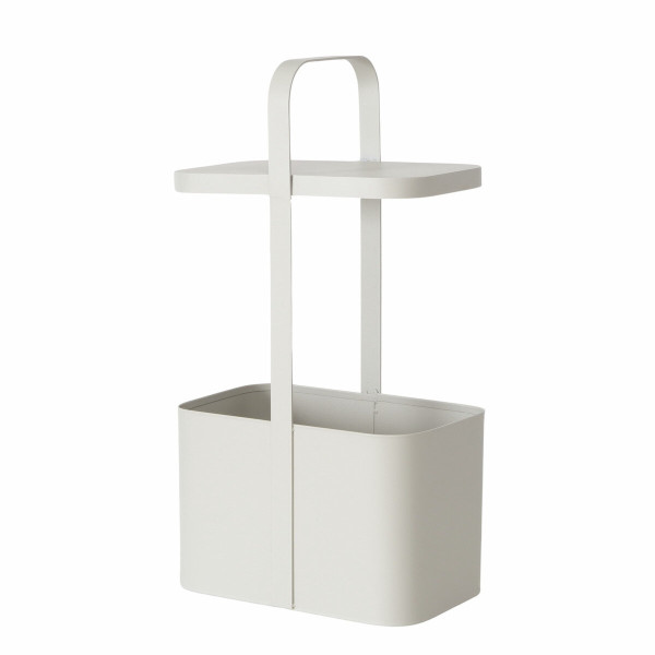 Metalowy stolik pomocniczy z gazetnikiem SELENA, wys. 65 cm 438830
