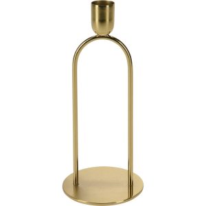Metalowy śwecznik dekoracyjny, złoty, 20 cm 146730 Metalowy śwecznik dekoracyjny, złoty, 20 cm 146730