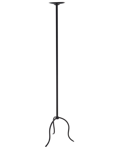 Metalowy świecznik 120 cm czarny 596078