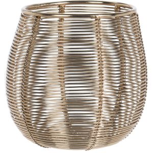 Metalowy świecznik na tealight, złoty 146703 Metalowy świecznik na tealight, złoty 146703