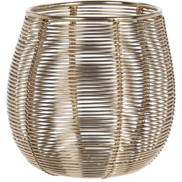 Metalowy świecznik na tealight, złoty 146703