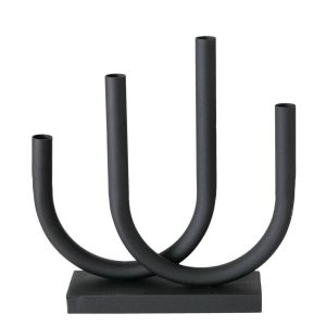 Metalowy świecznik Tonis, 34 x 33 cm, czarny 81278 Metalowy świecznik Tonis, 34 x 33 cm, czarny 81278