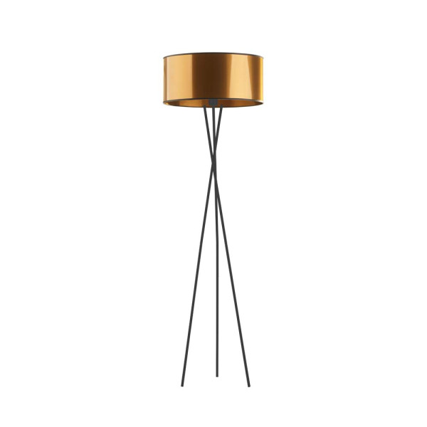 Metalowy trójnóg lampa stojąca PARYŻ MIRROR miedziana 951496