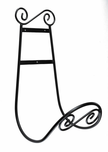 Metalowy uchwyt na wąż ogrodowy Alistair czarny loft 55x30x30 cm 1021805