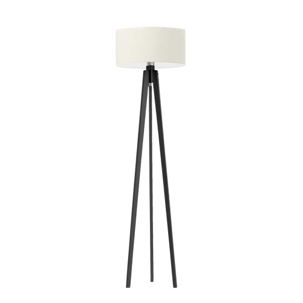 MIAMI lampa podłogowa drewniana do salonu Heban/ Ecru 1003665
