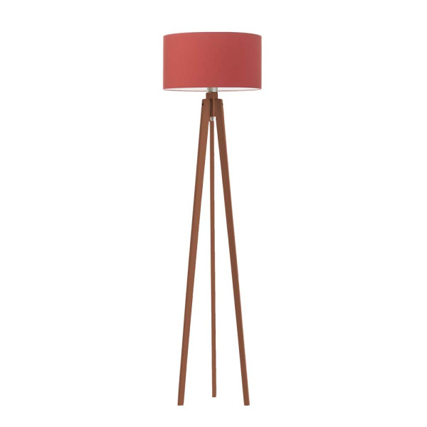 MIAMI lampa podłogowa drewniana do salonu Mahoń/ Czerwony 1004104