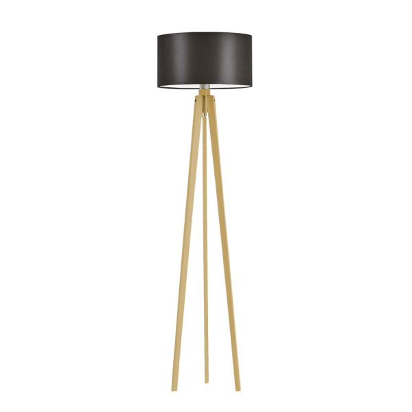 MIAMI lampa stojąca drewniana trójnóg Dąb/ Brązowy 1003825