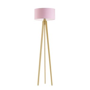 MIAMI lampa stojąca drewniana trójnóg Dąb/ Jasny Różowy 1003660 MIAMI lampa stojąca drewniana trójnóg Dąb/ Jasny Różowy 1003660