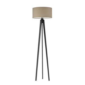 MIAMI lampa stojąca drewno styl nordic Heban/ Beżowy 1003622 MIAMI lampa stojąca drewno styl nordic Heban/ Beżowy 1003622
