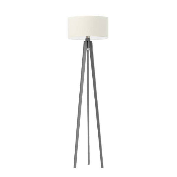 MIAMI lampa stojąca drewno styl nordic Popielaty/ Ecru 1003628