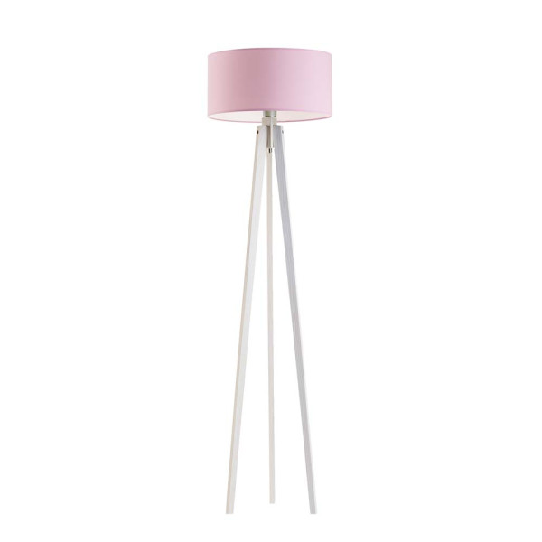 MIAMI lampa tripod drewno minimalistyczna Biały/ Jasny Różowy 1003630