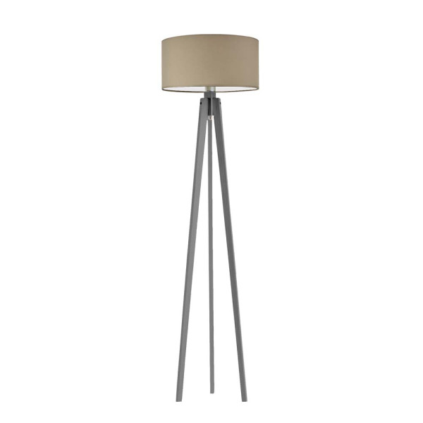 MIAMI lampa tripod drewno minimalistyczna Popielaty/ Beżowy 1004107