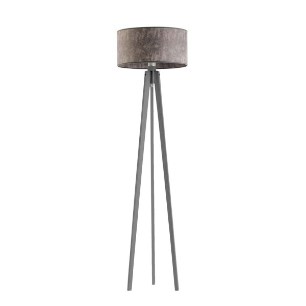 MIAMI lampa tripod drewno minimalistyczna Popielaty/ Szary Melanż (Beton) 1003812