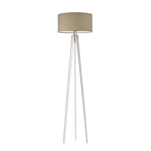 MIAMI tripod lampa stojąca styl loft Biały/ Beżowy 1003637
