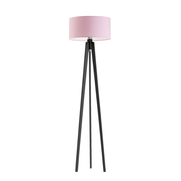 MIAMI tripod lampa stojąca styl loft Heban/ Jasny Różowy 1004117