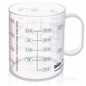 Miarka kuchenna Orion 250 ml kubek do odmierzania produktów spożywczych 1067218 Miarka kuchenna Orion 250 ml kubek do odmierzania produktów spożywczych 1067218