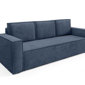 Miękka granatowa sofa RODA z pojemnikiem na pościel 351508 Miękka granatowa sofa RODA z pojemnikiem na pościel 351508