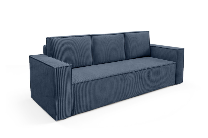 Miękka granatowa sofa RODA z pojemnikiem na pościel 351508